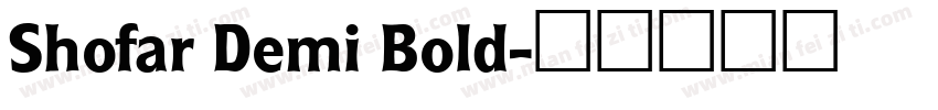 Shofar Demi Bold字体转换